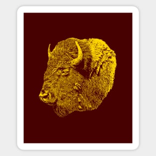 Bison portrait Sticker